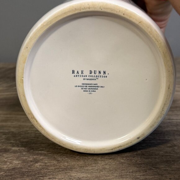 Rae Dunn Artisan Collection White Ceramic "Sweets" Jar With Lid - Picture 6 of 10